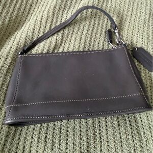 Coach 9311 Demi Bleeker mini baguette tan leather grey women’s bag